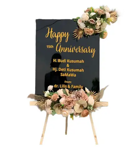 Papan Bunga Akrilik Pengadang