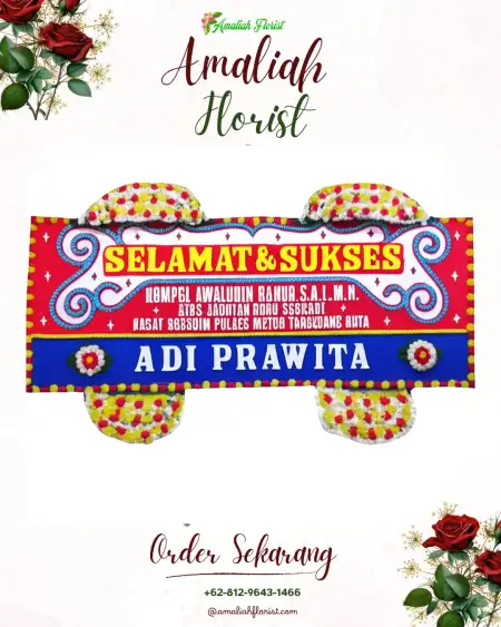 Papan Bunga Ucapan Selamat Pengadang