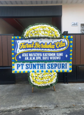 Papan Bunga Duka di Pengadang